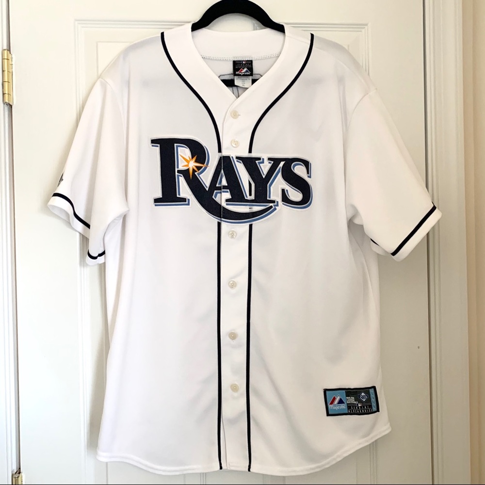 Tampa Bay Rays Longoria 3 Majestic MLB Jersey XL